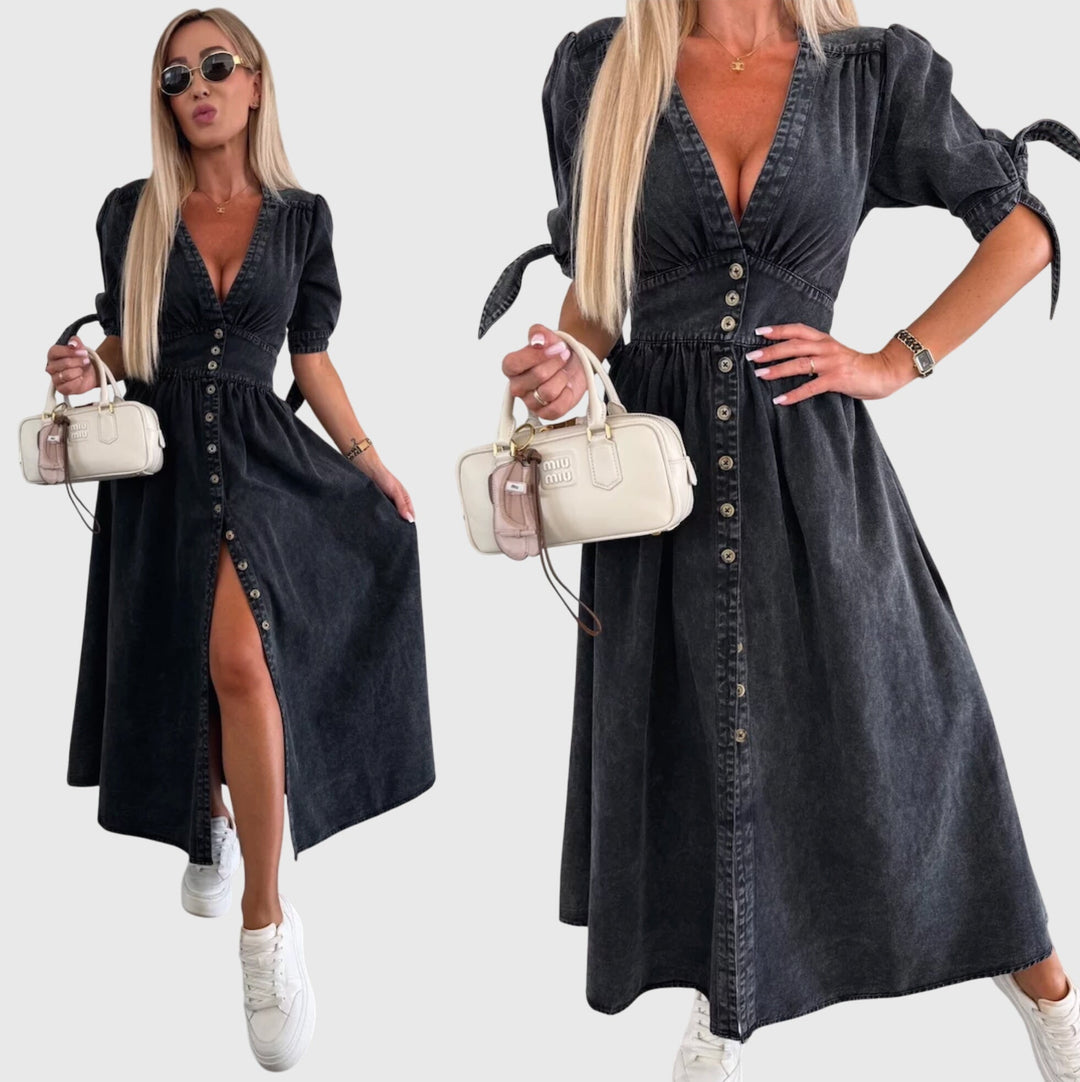 Sophia™ | Elegant Denim Dress