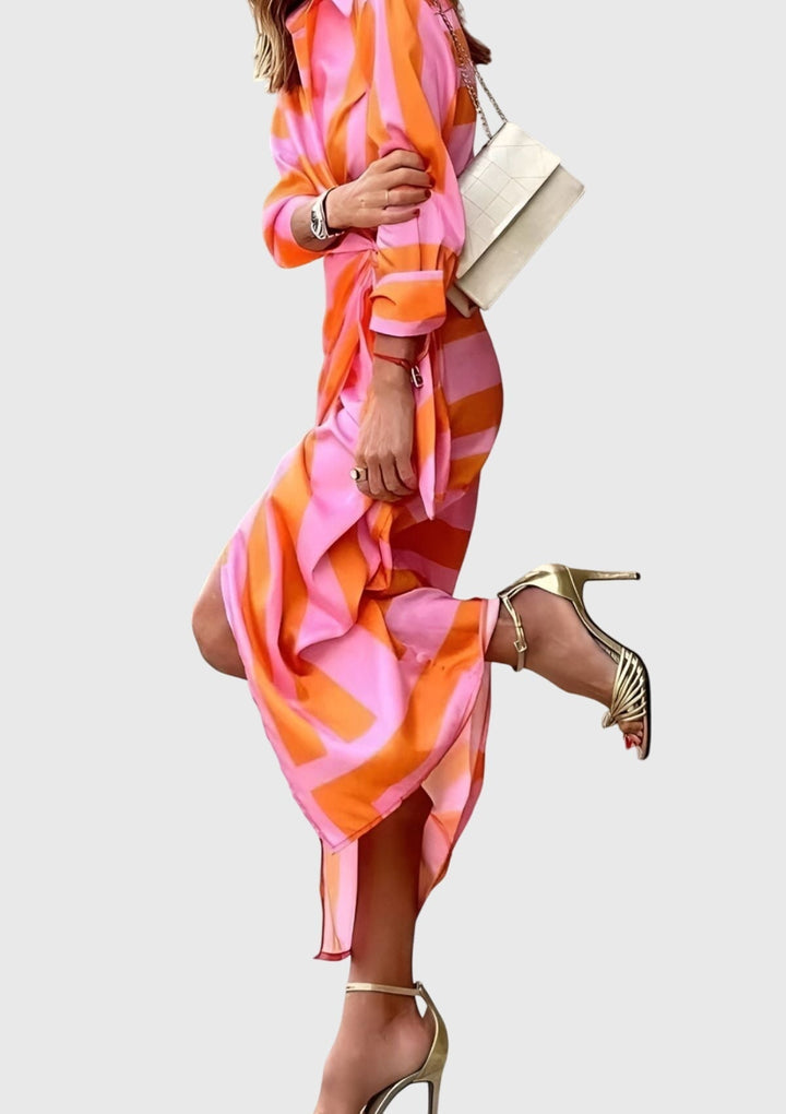 Everly™ | Elegant Wrap Dress with Print